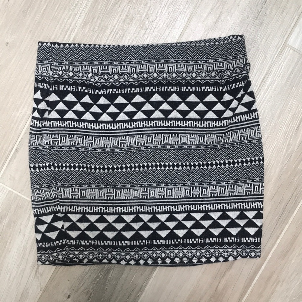 UO Sparks & fade Aztec stretchy mini skirt